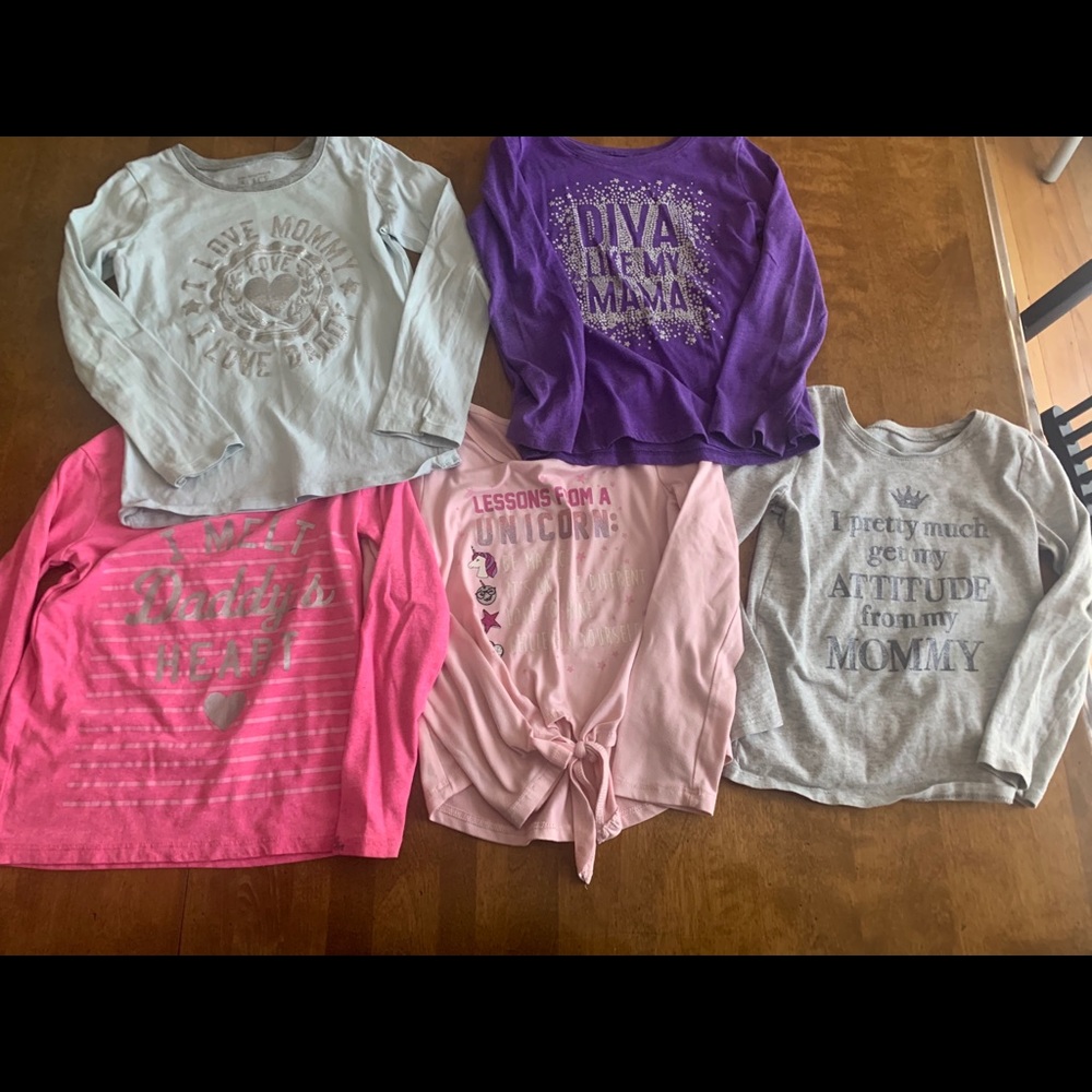 Girls long sleeve shirts